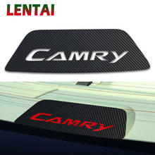 LENTAI Rear Brake Light Auto Accessories Black Carbon Fiber Stickers Protective Decorations Car Styling For Toyota Camry 2024 - buy cheap