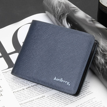 Fashion New Men Wallets Cross Vertical Style Fresh 4 Solid Colors Quality PU Leather Business Casual Credit Card Holder Wallet 2024 - buy cheap