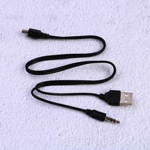 Altavoz 2 uds., reproductor de Mp3 y MP4 de 40cm, USB Mini macho a macho, USB 2,0 estándar + Cable adaptador de conexión de conector de Audio auxiliar de 3,5mm 2024 - compra barato