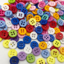 100pc 11mm 4 furos botão de costura diy artesanato plástico botão mix cor ph181 2024 - compre barato