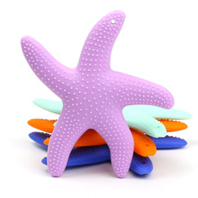 Cute Dancing Starfish Silicone Baby Teether BPA Free Silicone Teether Beads Chewing Baby Teething Pendant Tooth Training Toys 2024 - buy cheap