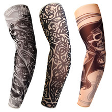 3D Tattoo Printed Outdoor Cycling Sleeves Armwarmer UV Protection MTB Bike Bicycle Sleeves Arm Protection Ridding Arm Sleeves 2024 - buy cheap