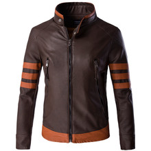 Jaqueta e casaco de couro masculino, plus size, 5xl, novidade, colarinho de pé, motocicleta, alta qualidade, confortável, jaqueta 2024 - compre barato