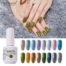 Цветной Гель-лак для ногтей Clou Beaute, оливковый, зеленый, СВЕТОДИОДНЫЙ УФ-гель для ногтей, отмачиваемый Гель-лак для ногтей, Полупостоянный Гель-лак для маникюра 2024 - купить недорого