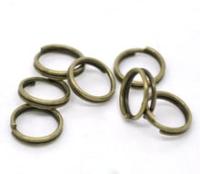 Регулируемые кольца из сплава, круглые, античные, бронзовые, диаметр 8 мм (3/8 дюйма), 200 шт. 2024 - купить недорого