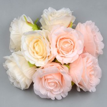 Шелковые цветущие розовые белые розы, искусственные цветы, головка для свадебного украшения, венок «сделай сам», большой Подарочный цветок для скрапбукинга, 30 шт. 2024 - купить недорого