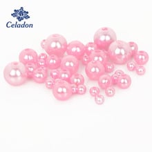 350pcs/lot 4mm-10mm ABS Imitation Pearl Beads Round Plastic Loose Beads for Fashion Jewelry Making Findings DIY 2024 - buy cheap