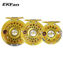 EKFan  3/4 5/6 7/8 WT Fly Fishing Reel CNC Machine Aluminum Fly Fishing Reel Ultralight Gold Color Fishing Reel 2024 - buy cheap