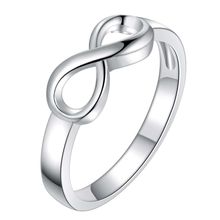 Simple geometric design Silver color finger ring size 7 # 8 # fashion street style accessories for woman Top quality Low price 2024 - buy cheap