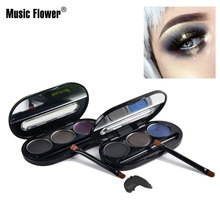 Music Flower Brand Black Waterproof Eyeliner Kit Matte Gel Eyeliner Makeup Shimmer Shade Easy to dry Eyeliner  M5009 2024 - buy cheap