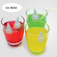 Chocolate Mold Tray Cube TPR Silicone Shark Fin Freeze Ice Cream Jelly Food Drink Maker 2024 - buy cheap
