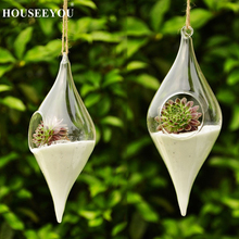 Hanging Glass Vase Hanging Terrarium Plant Flower Clear Container Hanging Vases Indoor Home Garden Decoration Crafts 2024 - buy cheap