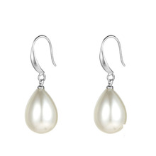 2021 Fashion Pearl Earrings Natural Freshwater Pearl Jewelry Dorp Earring Silver Color Jewelry For Women Gift 2024 - buy cheap