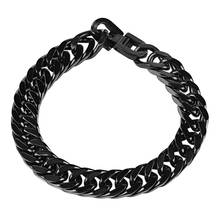 Fashion Metal Stainless Steel Men Bracelets Geometric Jewelry Link Chain Charm Punk Stylish Men Bracelet Gift 2024 - buy cheap