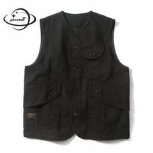 Men Vests Autumn Spring Male Waistcoats Clothing V-neck Single Breasted Solid Casual Man Outerwear Clothes Y65 2024 - buy cheap