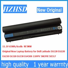 Bateria original para laptop 11.1v 65wh/6 células e6320 para dell latitude e6120 e6220 e6230 e6330 e6430s rfjmw 11hyv 3w2yx 5xprincipal 2024 - compre barato