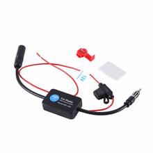 1 Set 12V Car FM Radio Aerial Antenna Signal Reception Amp Amplifier Booster Universal High Quality Auto Replacement Parts 2024 - buy cheap