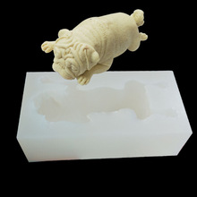 FILBAKE-Molde de silicona para Mousse 3D Shar Pei, herramientas de decoración de tartas, para pudín, Fondant 2024 - compra barato