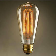 Edison Bulb E27 220v /110V Edisons Lamp Retro Edison Bulbs 40w ST64 Ball Bubble Light For Pendant Lamps 2024 - buy cheap