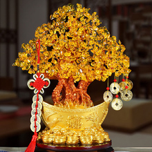 Yuanbao дерево деньги дерево орнамент золотой слиток дерево орнамент нежный красивый свадебный ремесла Фортуна дерево орнамент 2024 - купить недорого