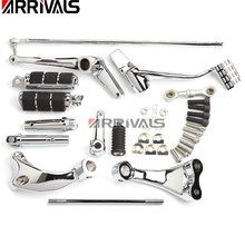 Motorcycle Black chrome Forward Controls Complete Kit with Pegs Levers Linkages For Harley Sportster 883 1200 XL Iron 2004-2013 2024 - buy cheap