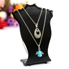 Plastic Pendant Necklace Chain Earring Jewelry Bust Jewelry Hard Display Stand Holder 2024 - buy cheap