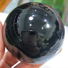 DHXYZB 60mm Natural black obsidian sphere crystal Quartz Globe Ball Rock stone and Mineral Chakra Reiki Healing Home decoration 2024 - buy cheap