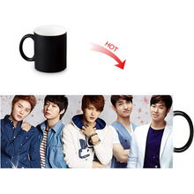 TVXQ mugs  cup gifts magical heat sensitive Black colour change  coffee Tea Cups ceramic mug 2024 - buy cheap