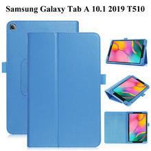 Funda de cuero PU para tableta Samsung Galaxy Tab A 10,1, 2019, T515, T510, SM-T510, SM-T515, 10,1 pulgadas, plegable, película y bolígrafo 2024 - compra barato