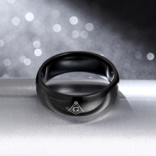 6-8mm Freemasons Ring Masonic Rings For Men Women Gold Silver Black 316L Stainless Steel Charms Freemasonry fashion Jewelry 2024 - buy cheap