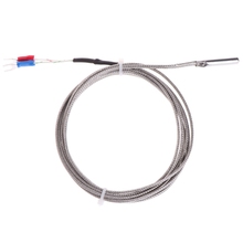 OOTDTY-Sensor de temperatura tipo termopar K, Cable de 2m, 0 ~ 500'C para medir Caldera, controlador de temperatura para horno 2024 - compra barato