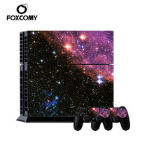 Red Starry Sky  Custom Whole Decal Console Skin Cover For Playstation 4 Console PS4 Skin Stickers+ Controller LED Protective 2024 - buy cheap
