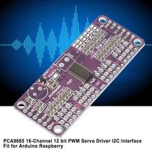 Controlador PCA9685 PWM servocontrolador de 16 canales, servocontrolador PWM de 12 bits, interfaz I2C compatible con Arduino Raspberry 2024 - compra barato