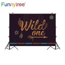 Fondo de árbol divertido para estudio fotográfico wild one, diseño de estilo indio vintage para cumpleaños, cabina de foto sesión fotográfica 2024 - compra barato