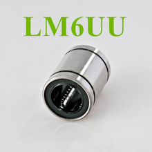 ¡En venta! Rodamiento lineal LM6UU/LB6UU, 6x12x19mm, rodamientos lineales de calibre estándar de 6mm para piezas de impresora 3D, piezas cnc, 10 Uds. 2024 - compra barato