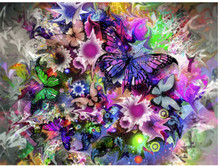 Pintura completa de diamante redondo 5d bricolagem, pintura de diamante "belos borboletas", bordado de diamante, ponto de cruz, pintura de mosaico de strass, imperdível 2024 - compre barato