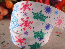 New arrival 7/8'' (22mm) 50 yards snowflake printed grosgrain ribbons cartoon characters ribbon hair accessories 15030272 2024 - buy cheap