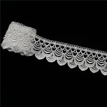 Cusack 2 yards 6 cm Off White Lace Ribbon Trims Polyester Applique  for Garment Trimmings Home Textiles Sewing Lace Fabric 2024 - buy cheap