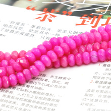 New 5x8mm Rose red chalcedony faceted abacus shape loose beads 15" 2pc/lot DIY jewelry making  wholesale 2024 - buy cheap