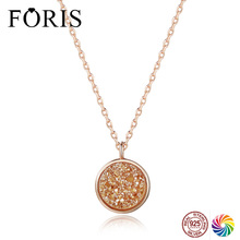 FORIS 16 цветов брендовые ювелирные изделия Красивое Розовое Золото круглое ожерелье для женщин Рождественский лучший подарок PN023 2024 - купить недорого