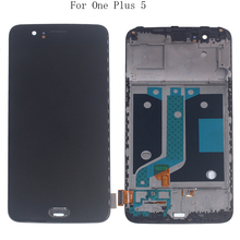 Pantalla de 5,5 "AMOLED para Oneplus 5 A5000 pantalla LCD OLED + reemplazo del digitalizador de la pantalla táctil del marco para el kit de reparación Oneplus 5 A5000 2024 - compra barato