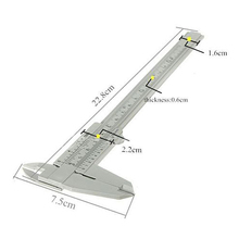 1 Piece 150mm Mini Gauge Measurement Plastic Sliding Vernier Caliper Tool Ruler 6" Gray Micrometer Measuring Tools 2024 - buy cheap
