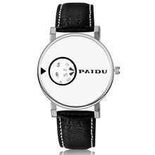 Reloj de cuarzo de lujo para hombre, cronógrafo con correa de cuero, de diseñador, alta calidad, PAIDU, Erkek Kol Saati, 2020 2024 - compra barato