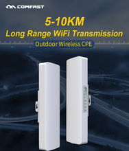 Em estoque! Comfast-roteador de longo alcance 5km, sem fio, wi-fi, ponte 300mbps, 5ghz, antena cpe 2 * 14dbi 2024 - compre barato