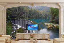 Хорватия парки водопады Озеро леса природа обои papel де parede, гостиная ТВ диван стены спальня обои фрески 3d 2024 - купить недорого