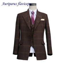 2021 New Arrival 3 Wool Suit Wedding Suit Wool Man Clothes Groom Tuxedos Groomsman Suit Custom Made Man Suit(jacket+pants+vest) 2024 - buy cheap