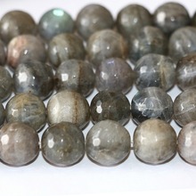 Natural Stone Jewelry Labradorite 12mm Faceted Round Semi-precious Stone Loose Beads Elegant Women Jewelry 15inch A04-4 2024 - buy cheap