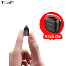TCunPT Мини Bluetooth наушники, беспроводные наушники, гарнитура, наушники, свободные руки, невидимые наушники для iPhone xiaomi huawei phone 2024 - купить недорого