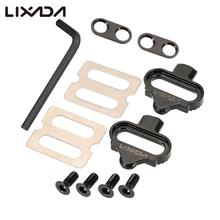 Lixada Bicycle Pedals Cleat Biking MTB Bike Cleat Set Clip-in Clip Kit W/Hardware Nuts Cleats For SPD Pedals Plate Bicycle Tools 2024 - buy cheap