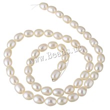 Cultured Rice Freshwater Pearl Beads Natural White 6-7mm Approx 0.8mm Sold Per Approx 15.7 Inch Strand 2024 - buy cheap